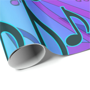 Musikalisches Muster-träumerischer Wirbler Geschenkpapier