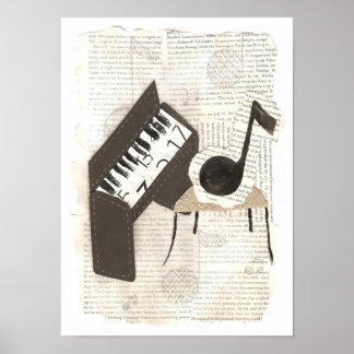 Musikalisches Note Poster