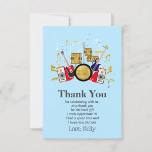 musikalisches Party Gitarre Drum Set musikalisch Einladung