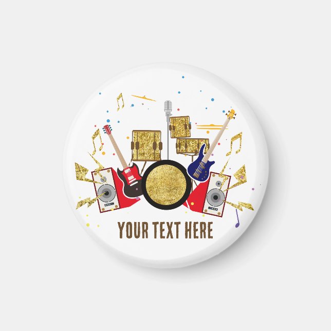 musikalisches Party Gitarre Drum Set musikalisch Magnet (Vorne)