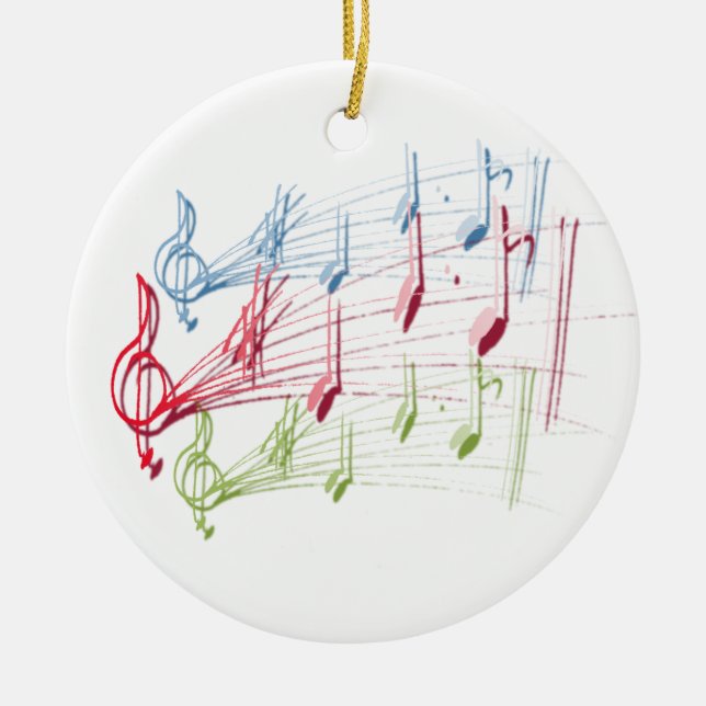 Musikalisches Personal Keramikornament (Vorne)