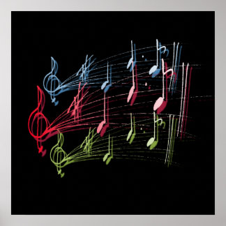 Musikalisches Personal Poster