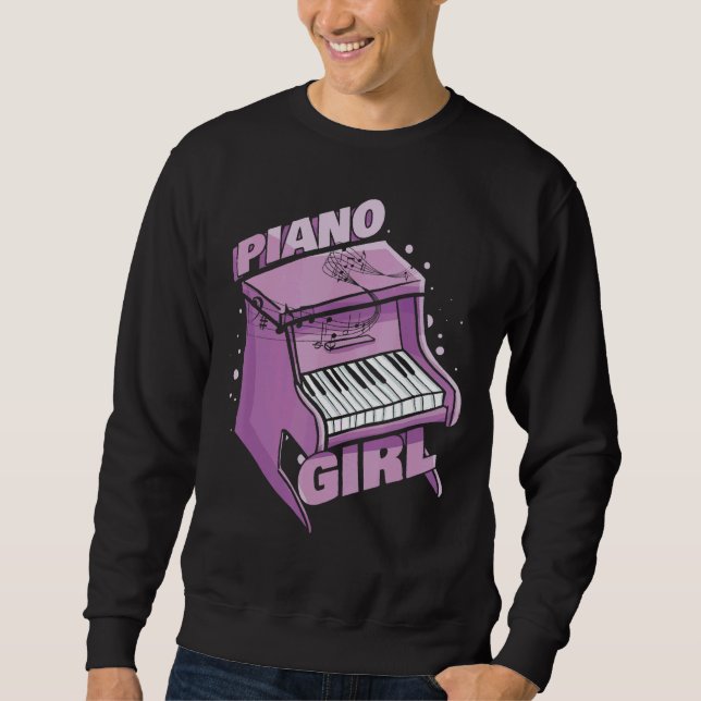 Musikalisches Pianist Musik Piano Klavier Piano Gi Sweatshirt (Vorderseite)