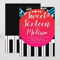 Musikalisches Piano Roter Teppich Stil Nacht 16 .