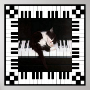 Musikalisches Schlafposter Poster