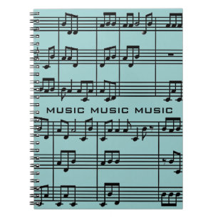 Musikalisches Score-Notebook Notizblock