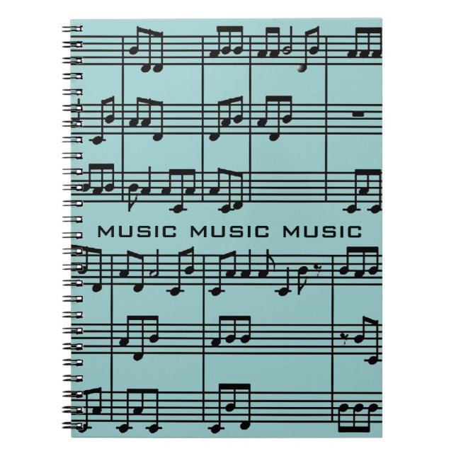 Musikalisches Score-Notebook Notizblock (Vorderseite)