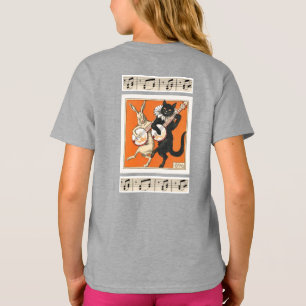 Musikalisches Tanzkaninchen und Katze T-Shirt