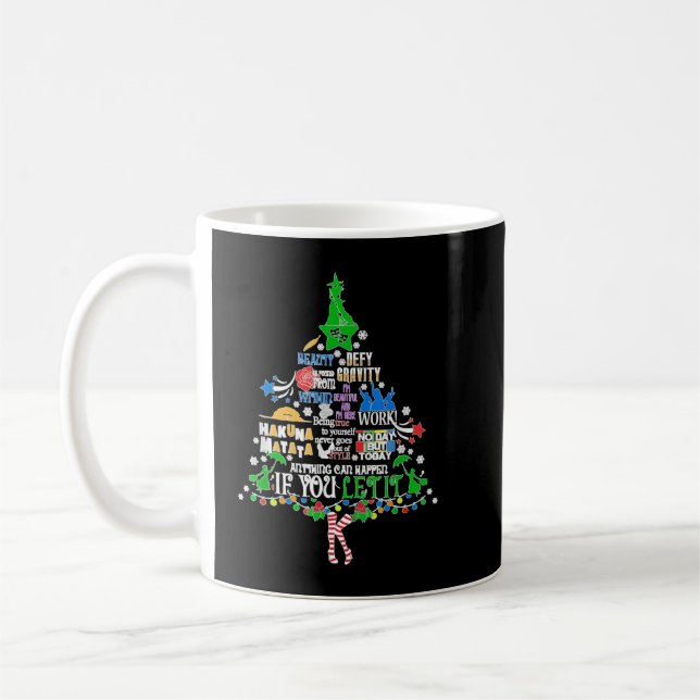 Musikalisches Theater Weihnachtsbaum Weihnachten Kaffeetasse (Links)