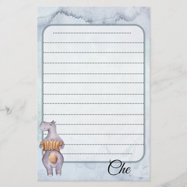 Musikalisches Vintages Schreibpapier Briefpapier (Vorderseite)