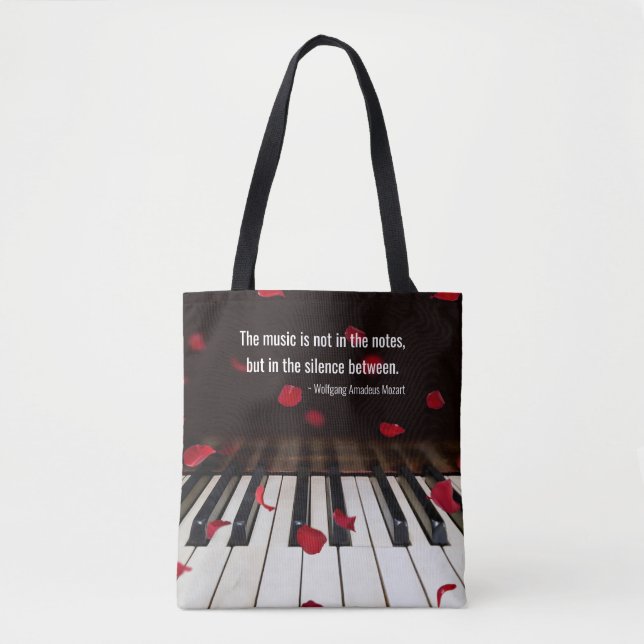 Musikangebot auf der Piano Keys Tote Tasche (Vorderseite)