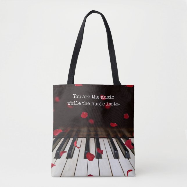 Musikangebot auf der Piano Keys Tote Tasche (Vorderseite)