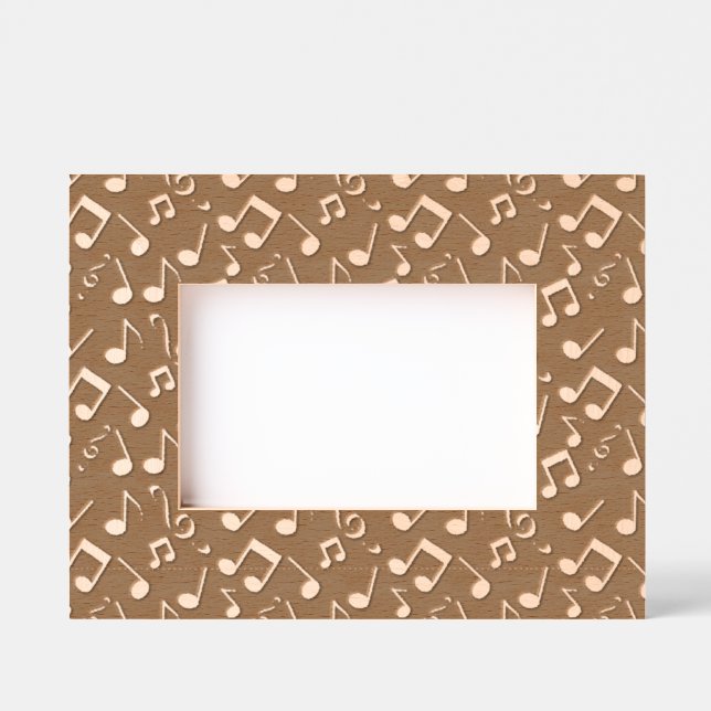 Musikanmerkmale Laser-Bildrahmen Geätzte Rahmen (Vorderseite)