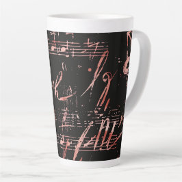 Musikannahmen in Rose Gold große Tasse