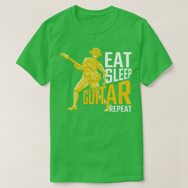 Musikantengitarrist und Gitarrist T-Shirt (Design vorne)