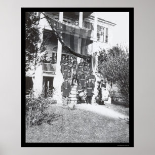 Musikband am Hauptsitz von General Sherman 1864 Poster