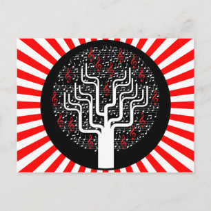 Musikbaum Postkarte