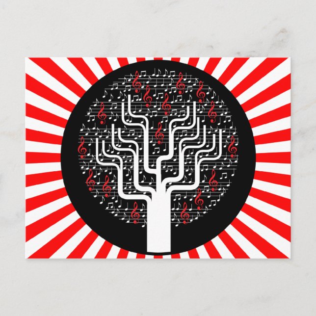 Musikbaum Postkarte (Vorderseite)