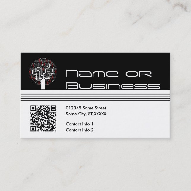 Musikbaum: qr-Code Visitenkarte (Vorderseite)