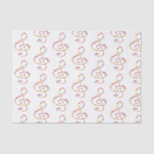 Musikblumenkerne Seidenpapier