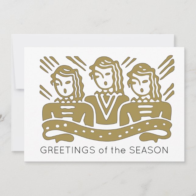 Musikchor Weihnachtschoir Grußkarte Dankeskarte (Vorderseite)