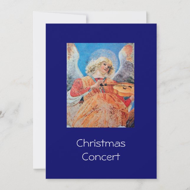 MUSIKCHRISTMAS ANGEL FEIERTAGSKARTE (Vorderseite)