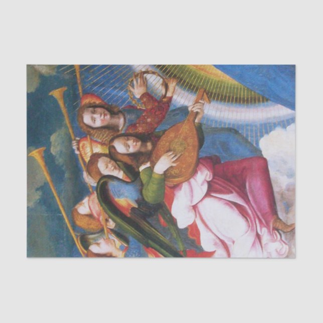 MUSIKCHRISTMAS ANGELS SEIDENPAPIER (Vorderseite)