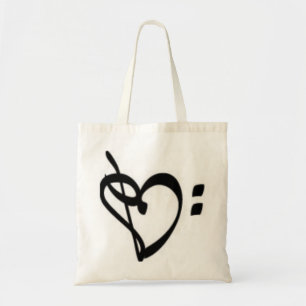 Musikclef-Herz-Tasche Tragetasche