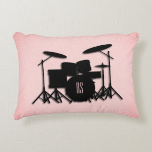 Musikdesign für Monogram-Trommel-Set Dekokissen