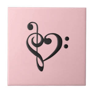 Musikdesign-Herz Fliese
