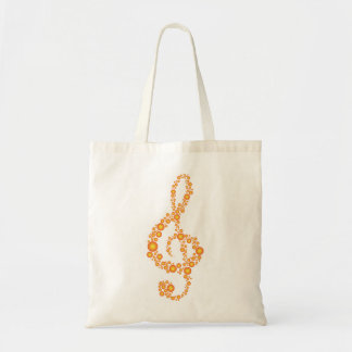 Musikdreifacher Clef-orange Punkt-Tasche Tragetasche