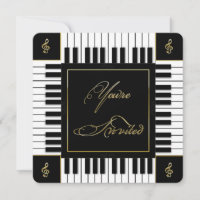 MUSIKEINLADUNG (PIANO-TASTATUR)