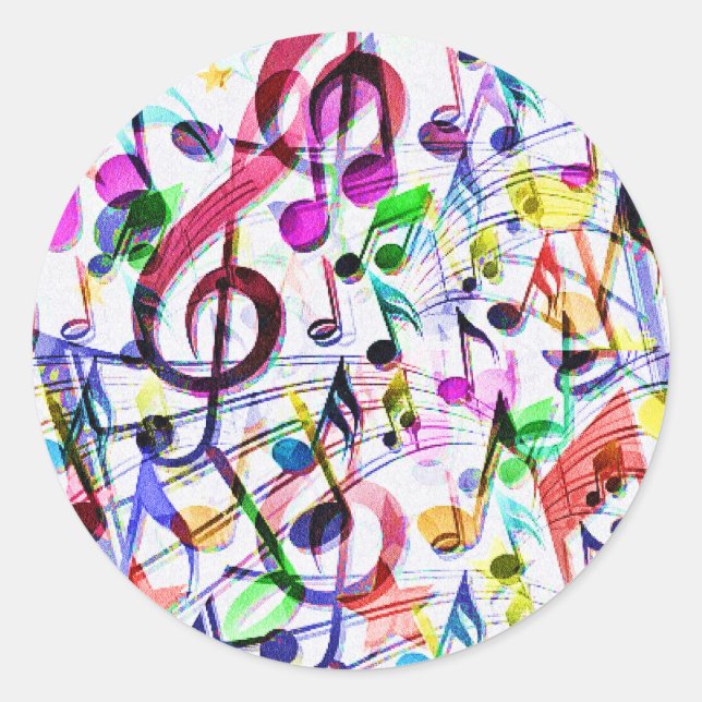 Musikempfehlung_ Runder Aufkleber (Vorderseite)