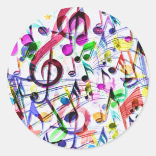 Musikempfehlung_ Runder Aufkleber