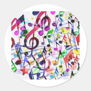 Musikempfehlung_ Runder Aufkleber