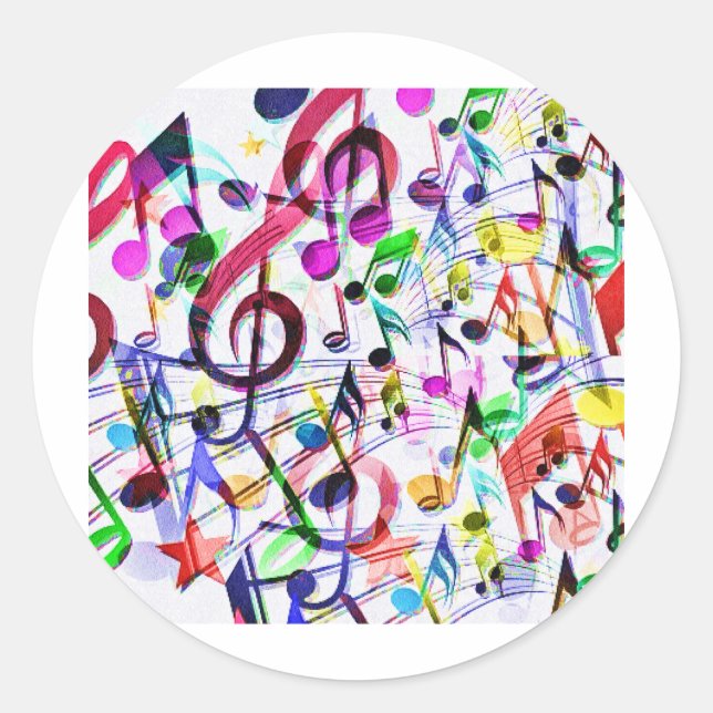 Musikempfehlung_ Runder Aufkleber (Vorderseite)