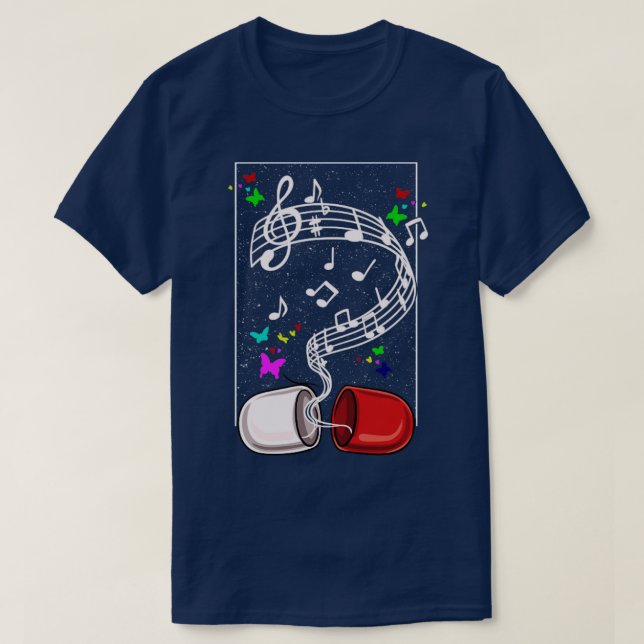 Musiker Art Graphic Pill Geschenk T-Shirt (Design vorne)