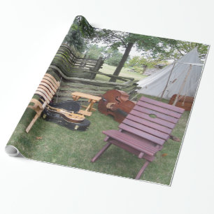 Musiker Band Camp Wrapping Paper Geschenkpapier