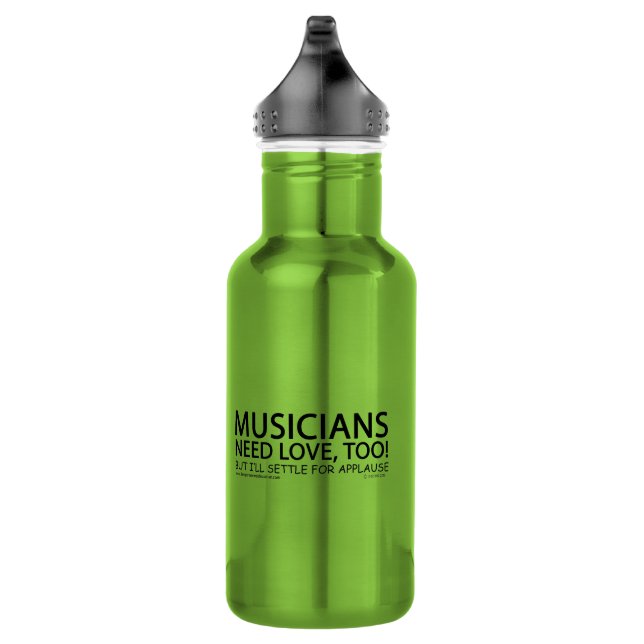 Musiker brauchen Liebe Edelstahlflasche (Rechts)
