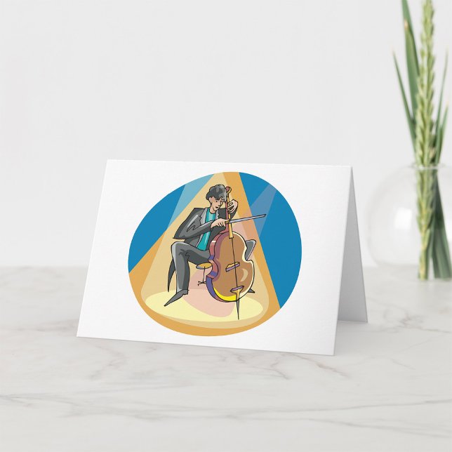 Musiker, der Chello spielt Karte (Von Creator hochgeladen)
