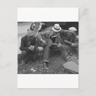 Musiker der Tennessee Street, 1930er Postkarte