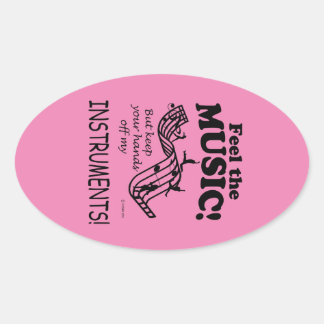Musiker fühlen sich wie ein Oval-Sticker Ovaler Aufkleber