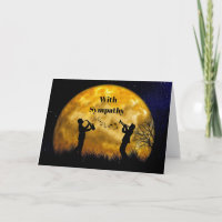 Musiker Full Moon Watercolor Beileid