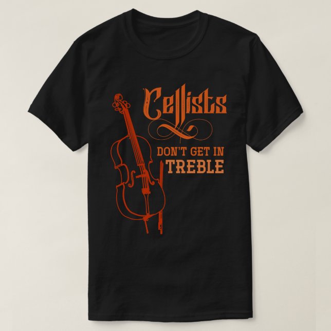 Musiker Funny Cello Cellist T-Shirt (Design vorne)