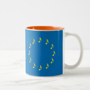 Musiker für das Europäische Seminar zur Gewerksc Zweifarbige Tasse