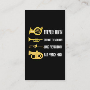Musiker für den französischen Horn-Player Visitenkarte