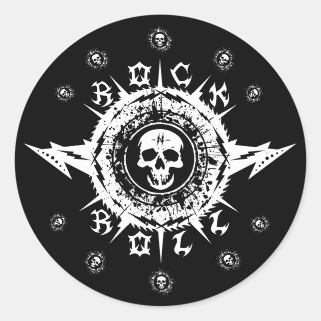 Musiker Gitarrist Instrument Case Rock Band Cool Runder Aufkleber (Vorderseite)