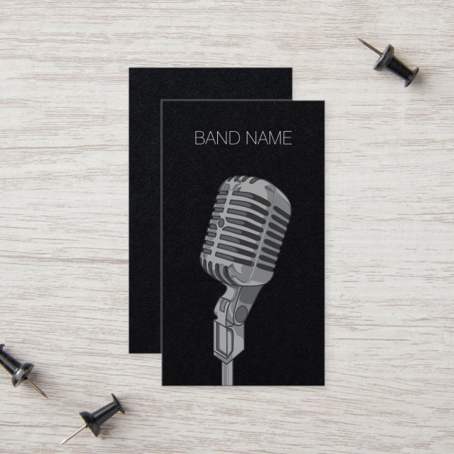 Musiker Gitarrist Singer Band Artist Publicity Ca Telefonnummerkarte (Vorderseite/Rückseite Beispiel)