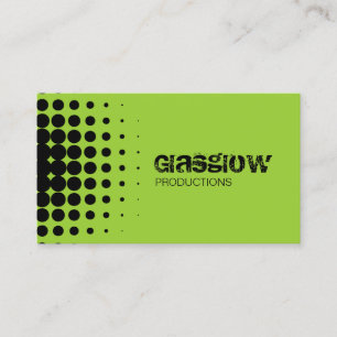 Musiker Grunge Light Green Business Cards Visitenkarte