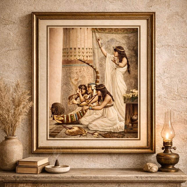 Musiker im Alten Ägyptischen Tempel Poster (Von Creator hochgeladen)